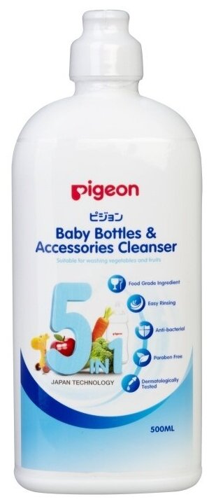 Средство для мытья посуды Pigeon "Baby Bottles and Accessories Cleanser", 500 мл (78013)