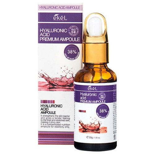EKEL Premium Ampoule Hyaluronic Acid Ампульная сыворотка для лица с гиалуроновой кислотой 30г