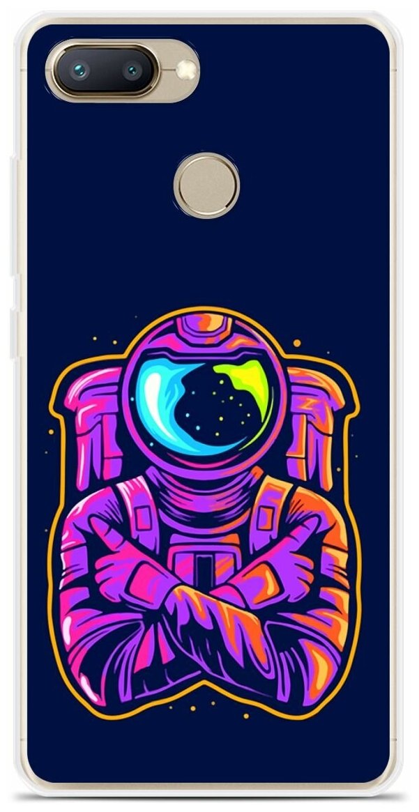 Силиконовый чехол на Xiaomi Redmi 6 Астронавт 11 / для Сяоми Редми 6