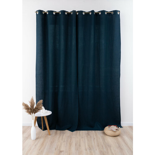 Штора льняная Rusby на люверсах 140х280см 1 шт Фьорд 3500₽