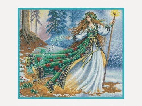 Изображение товара 35173 Набор для вышивания крестом DIMENSIONS Woodland Enchantress "Лесная колдунья"