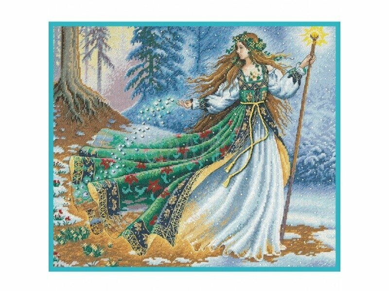 35173 Набор для вышивания крестом DIMENSIONS Woodland Enchantress "Лесная колдунья"
