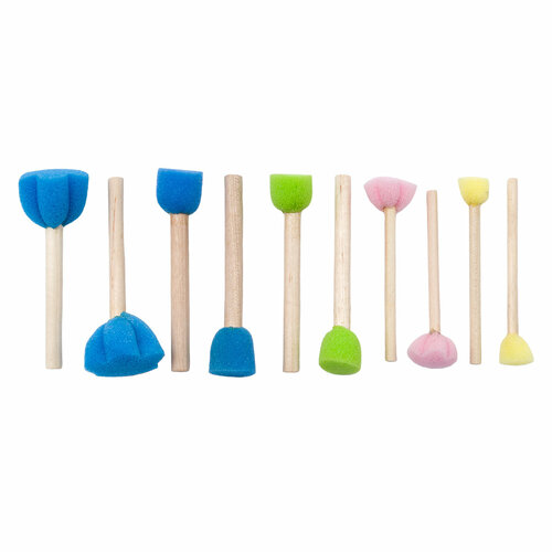 Набор круглых губок-спонжей Айрис 2AR23446 8 см 10 шт упак 242₽