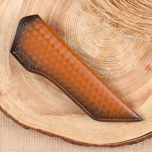 Ножны - чехол для ножа, под лезвие до 15,5 х 4 см, светло-коричневый 10341158