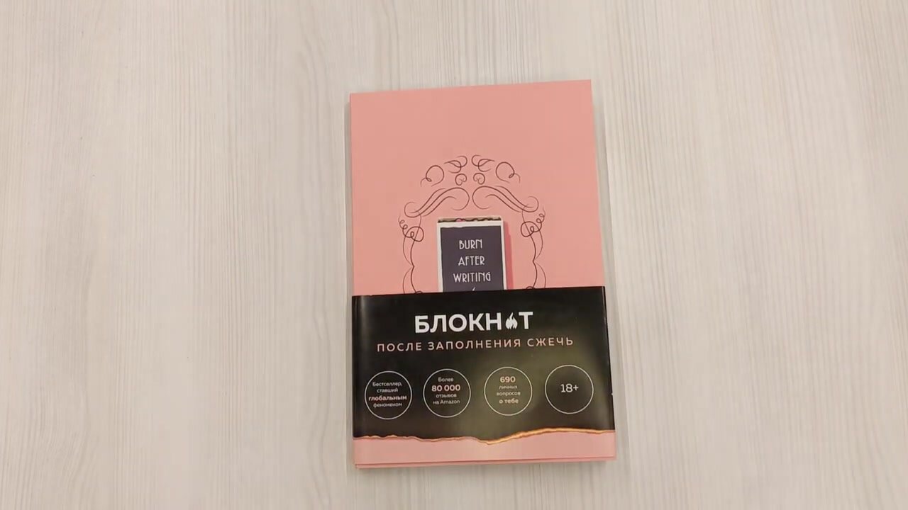 Джонс Ш. После заполнения сжечь (англ. назв. Burn After Writing). Блокнот для знакомства с самим собой — фото 1