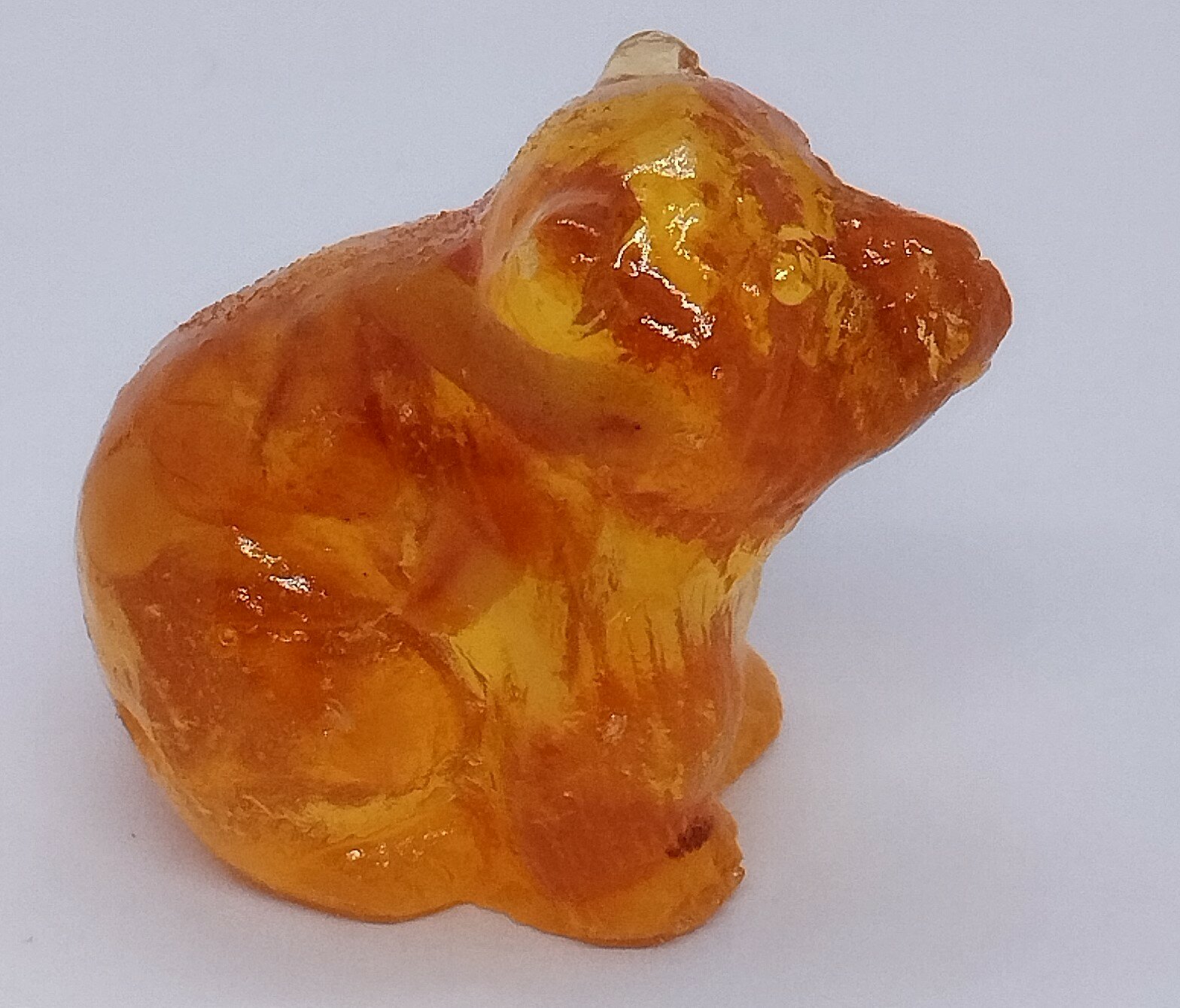 Янтарная фигурка "Медвежонок", 12 г — фото 1