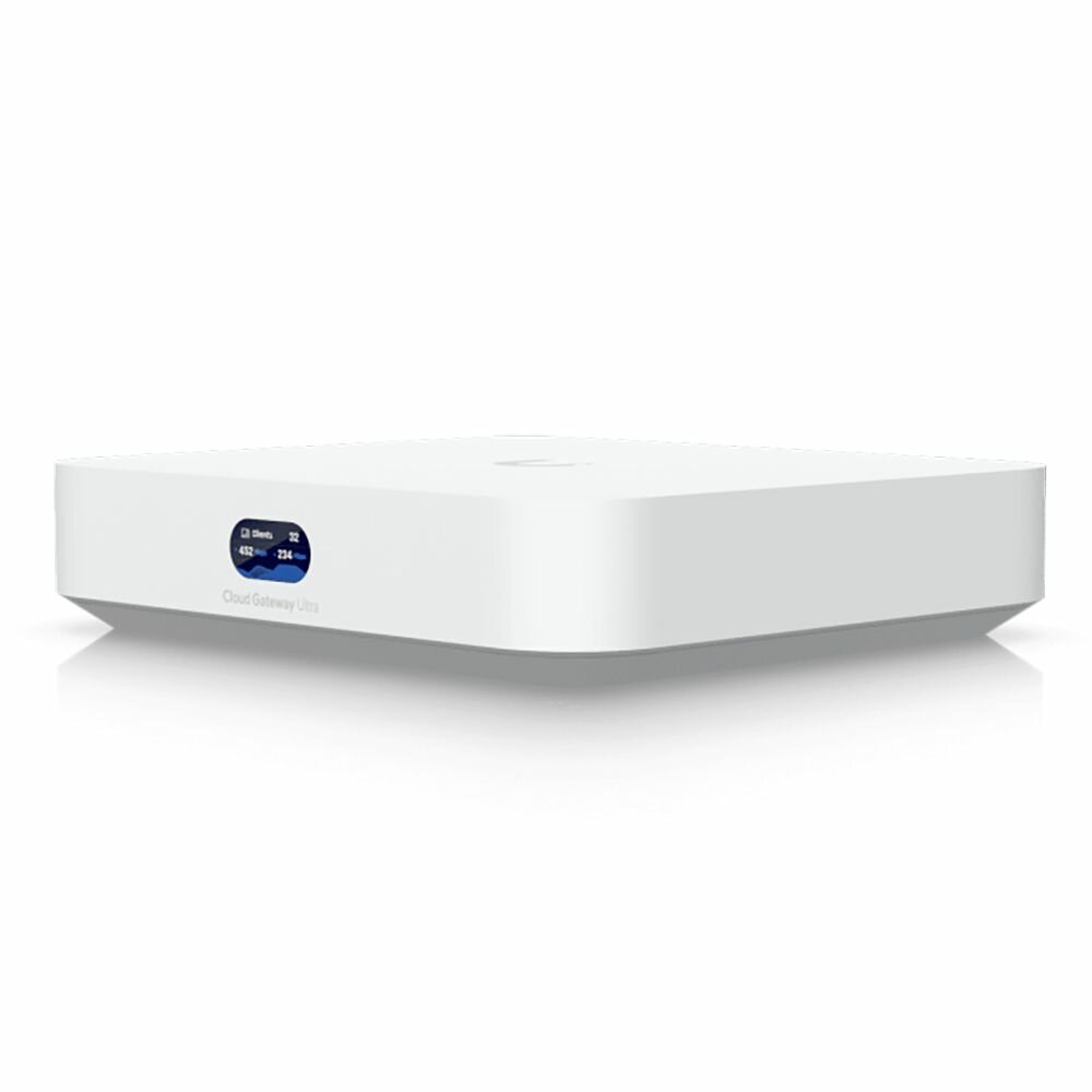 Маршрутизатор Ubiquiti Cloud Gateway Ultra 4 ядра (1,5 ГГц), 4х 1G RJ45, 1х 2.5G RJ45