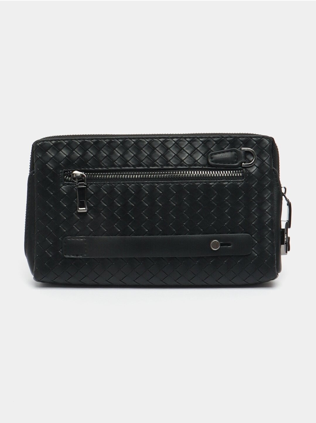 Портмоне, черный, гладкий — фото 1