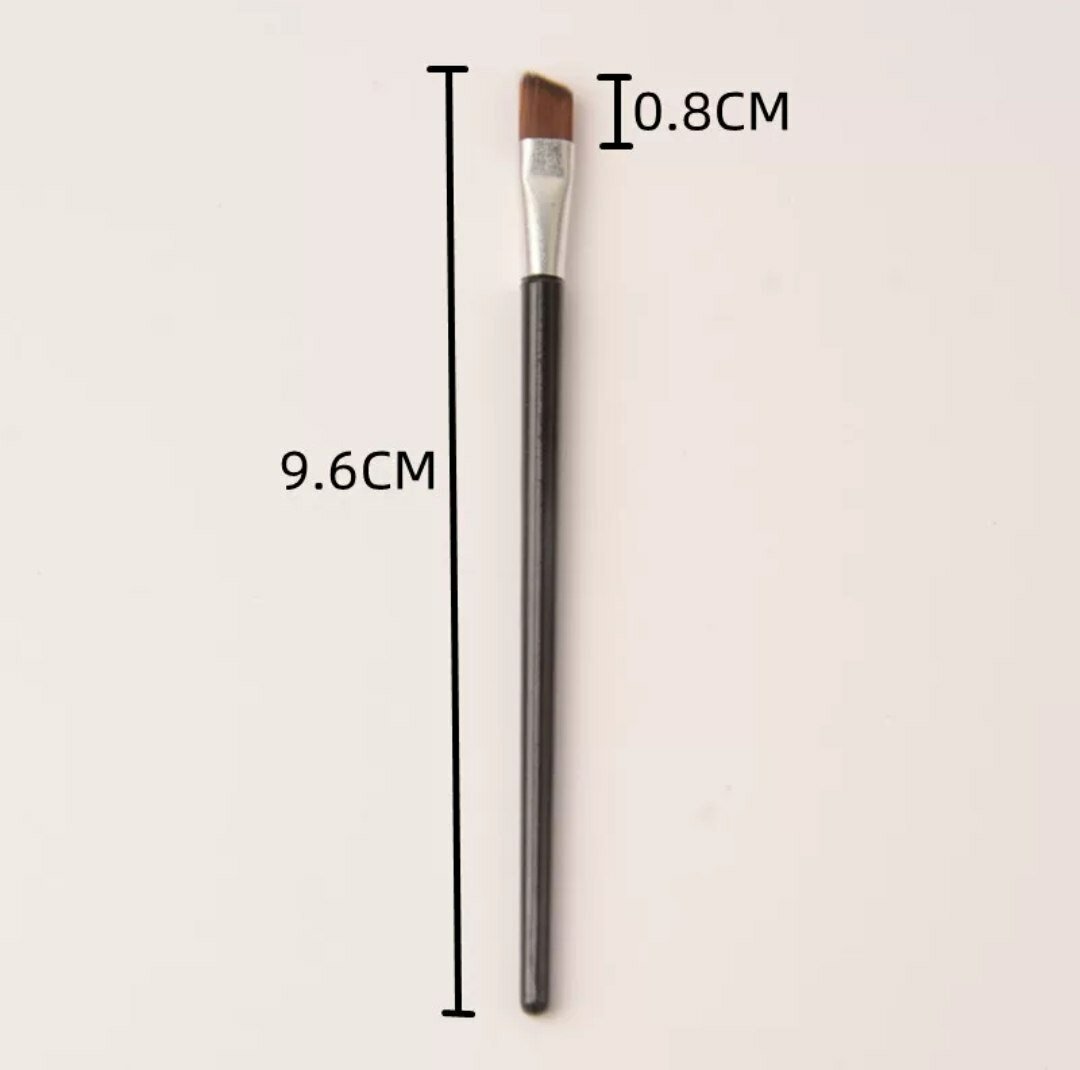 Кисть для бровей :10 см, скошенная кист для окрашивания бровей, кисть для бровей, — фото 1