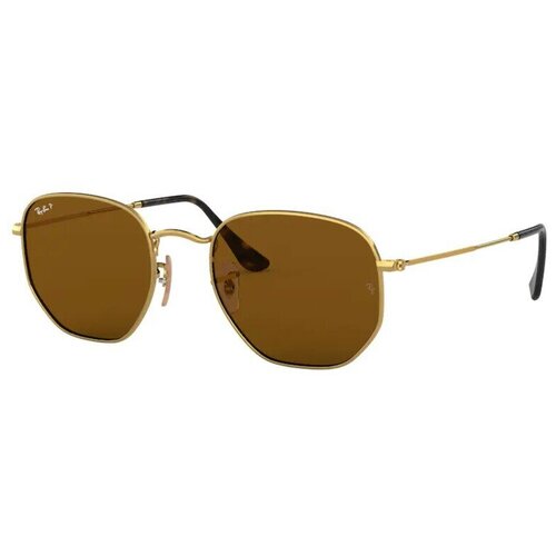 Солнцезащитные очки Ray-Ban, вайфареры, золотой