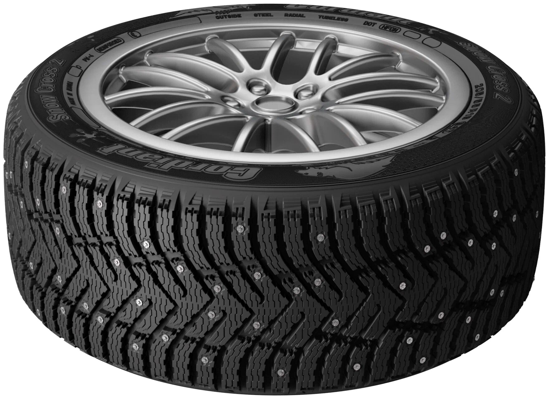 Автошины Cordiant Snow Cross 2 175/70 R13 82T шип - фото №3