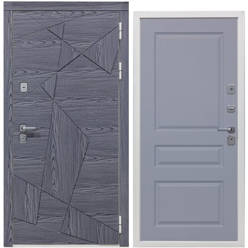 Дверь входная металлическая DIVA 97/3 2050x960 Правая Дуб Графит - Д13 Силк Маус, тепло-шумоизоляция, антикоррозийная защита для квартиры дверь входная металлическая diva 97 3 зеркало 2050x960 правая дуб графит д15 силк маус тепло шумоизоляция антикоррозийная защита для квартиры