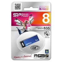 USB накопитель 8 GB Silicon Power Touch 835 Blue
