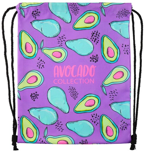 Мешок для обуви ткань, 1 отделение, 35*43 см, цвет фиолетовый Avocado кокос