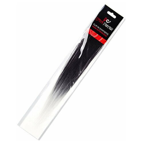 Черно-белые локоны Clip-In 45979 черный с белым Erotic Fantasy