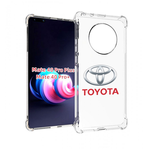 Чехол MyPads toyota-тойота-4 мужской для Huawei Mate 40 Pro+ Plus задняя-панель-накладка-бампер