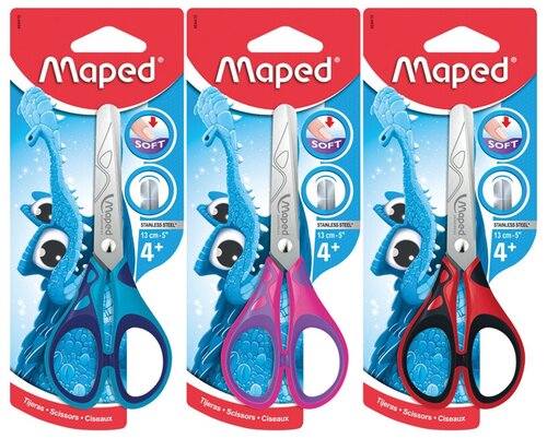 Maped ножницы детские Essentials Soft 13см микс