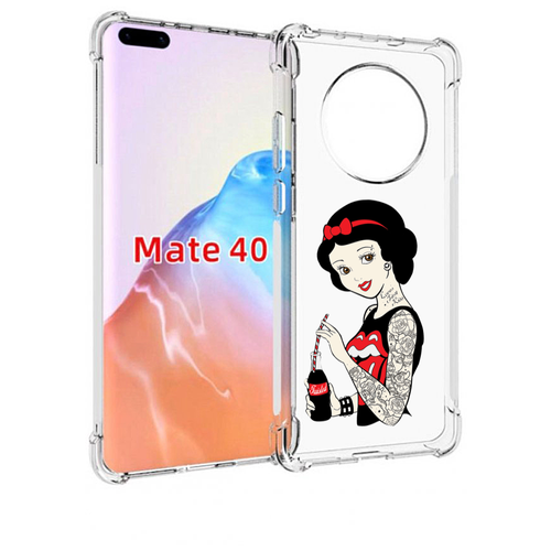 Чехол MyPads любительница-колы женский для Huawei Mate 40 / Mate 40E задняя-панель-накладка-бампер