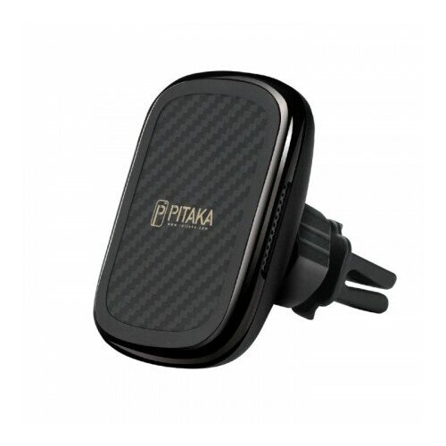 Автомобильный держатель Pitaka (Питака) MagEZ Mount Qi автомобильное зарядное устройство / магнитный держатель, черный, кевлар (арамид)