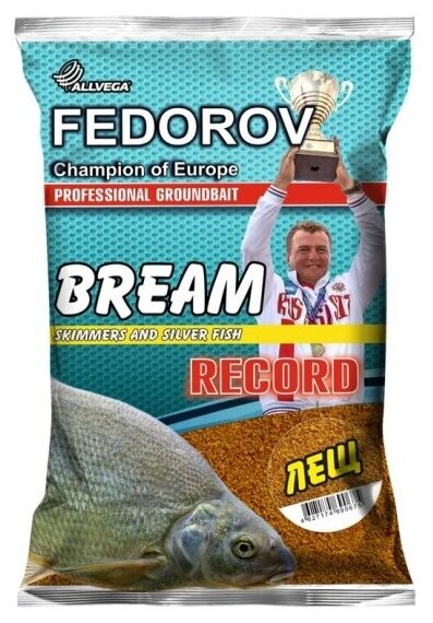 Прикормка Allvega FEDOROV RECORD 1 кг (ЛЕЩ)