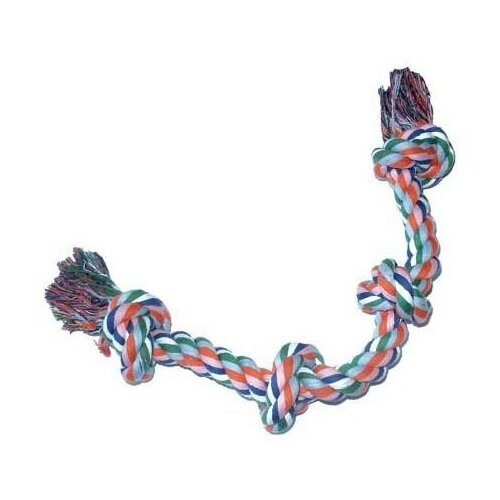 Игрушка Buddy апорт веревочный веревка С 2-МЯ узлами 43 см 0038 трикси 3272 игрушка для собак веревка с 2 мя узлами цветная хлопок 125г 26см