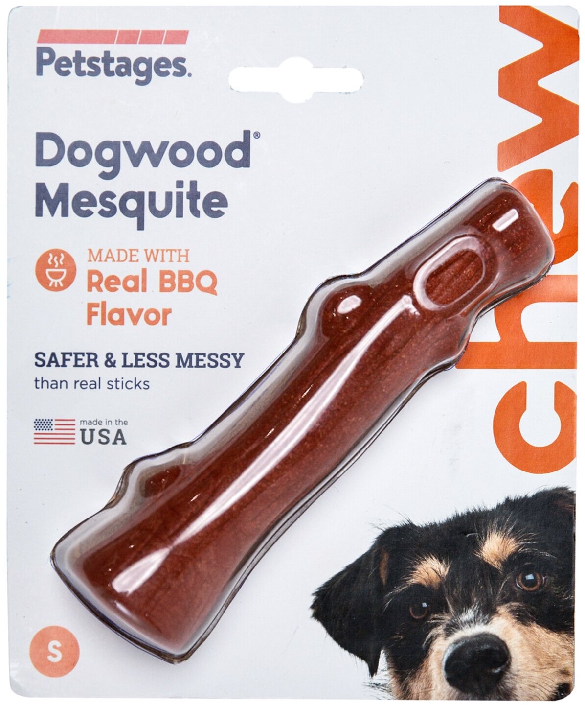 Petstages игрушка для собак Mesquite Dogwood с ароматом барбекю 16 см маленькая - фотография № 7