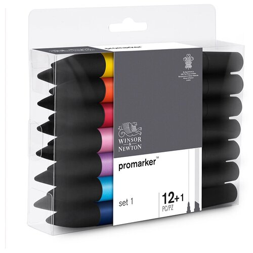 Winsor&Newton Набор художественных маркеров Pro, 12+1 цветов