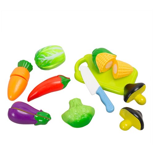 Игровой набор продуктов для резки на липучках с ножом (YW3023) игровой набор продуктов для резки на липучках с ножами 12 предметов yw3025