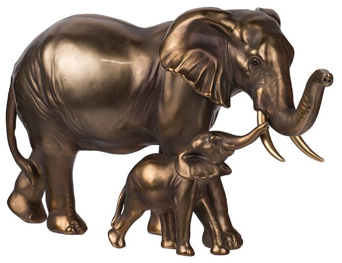 Фигурка Слониха со слонёнком Glasar 76886 Hoff - фото №2