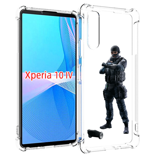 Чехол MyPads Tom-Clancy's-Rainbow-Six-1 для Sony Xperia 10 IV (10-4) задняя-панель-накладка-бампер