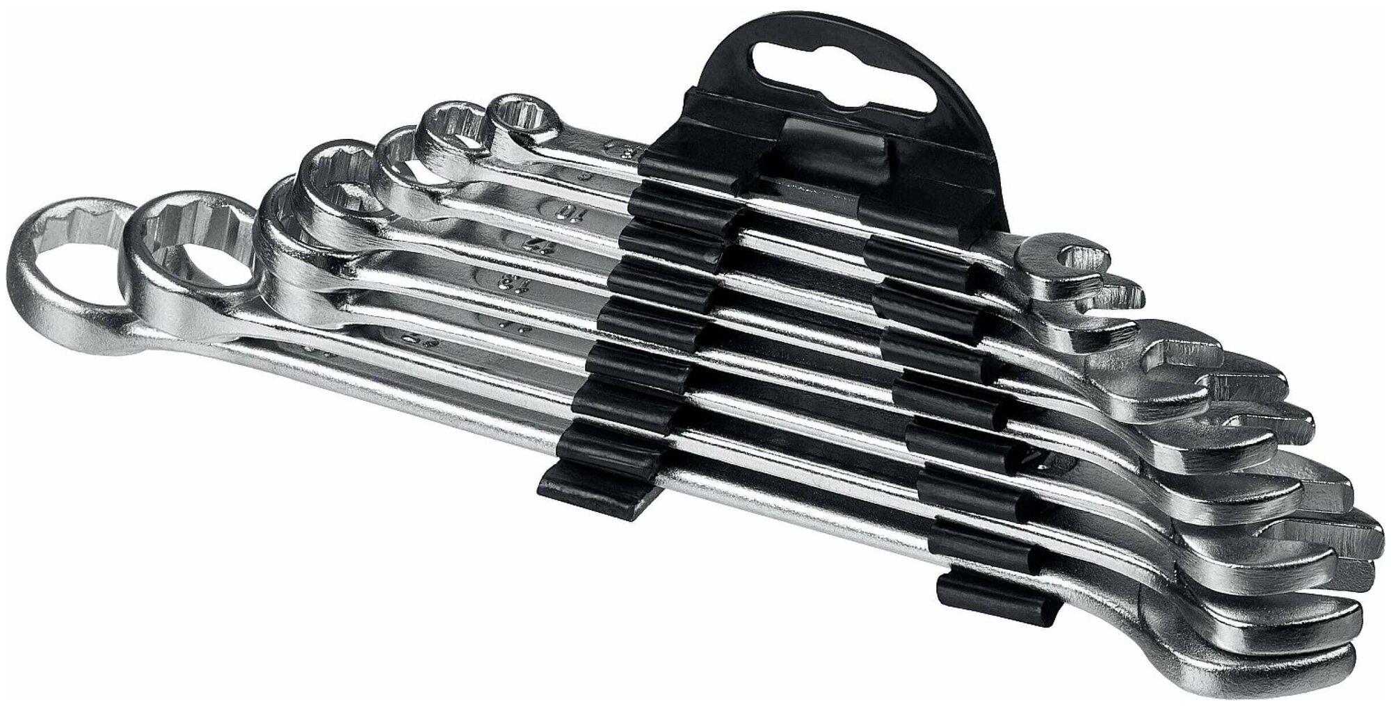 Набор комбинированных гаечных ключей СИБИН 8 шт 6 - 19 мм 27089-H8_z01 - фотография № 4