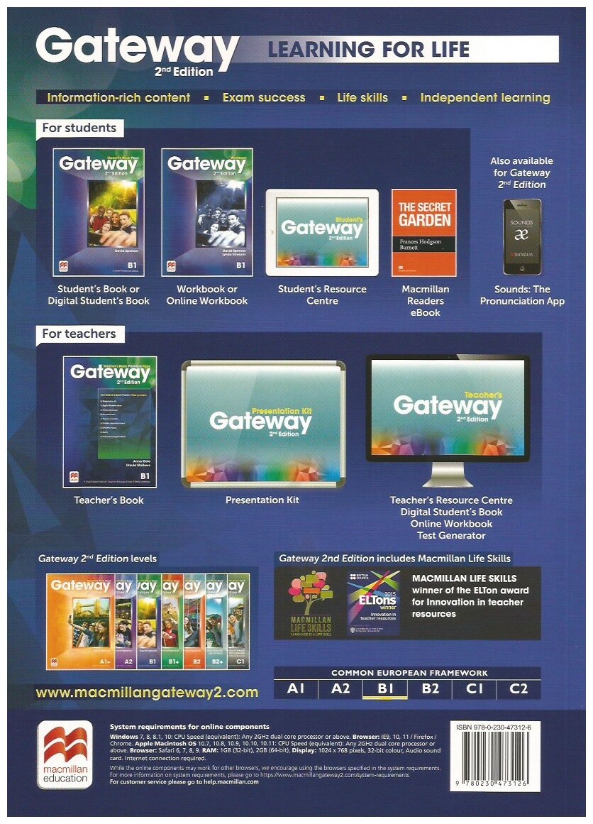 David Spencer "Gateway. Second Edition. B1. Student's Book Pack" мелованная - фото №3