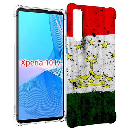 Чехол MyPads герб флаг таджикистан для Sony Xperia 10 IV (10-4) задняя-панель-накладка-бампер чехол mypads герб флаг днр 1 для sony xperia 10 iv 10 4 задняя панель накладка бампер