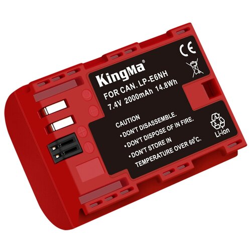 Аккумулятор KingMa LP-E6NH для Canon (2000mAh) + защитный кейс