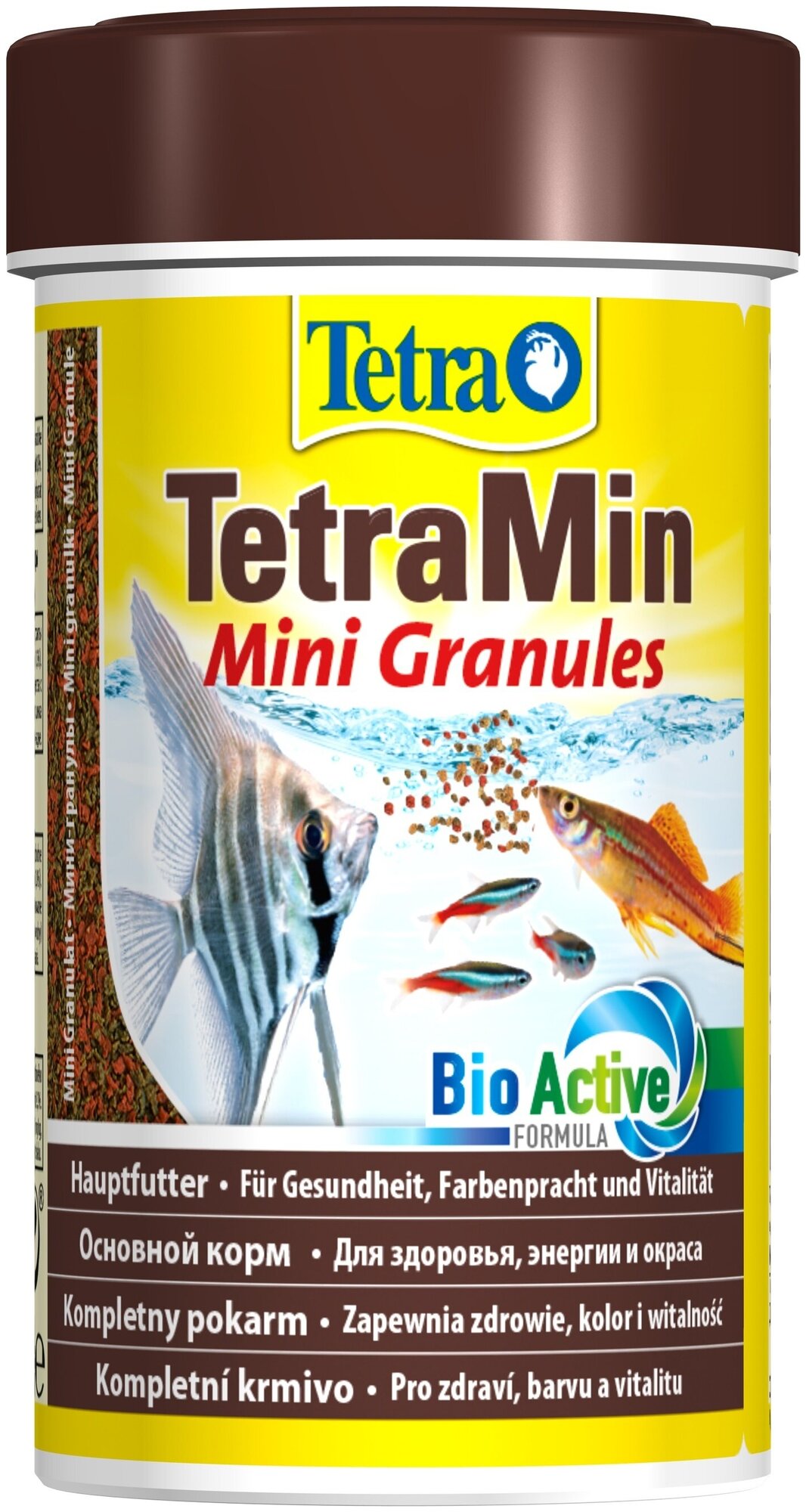 Корм для молоди и мелких рыб TetraMin Mini Granules в mini гранулах 100 мл - фотография № 16