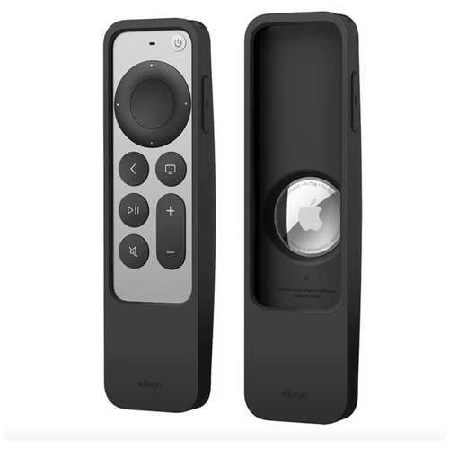 Чехол Elago R5 Locator Case для пульта Apple TV (2021), черный universal silicone remote protective shell for apple tv 4k siri remote anti slip shockproof soft cover remote protective case