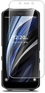 Фото Защитное стекло на Oukitel WP12 Pro (Оукител ВП12 Про) на Экран, гибридное: пленка+стекловолокно, прозрачное тонкое Hybrid Glass, Miuko