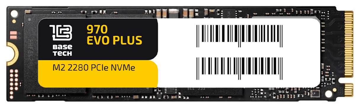 Твердотельный накопитель (SSD) BaseTech 500Gb 970 EVO Plus 2280 M.2 (BT-V7S500BW)