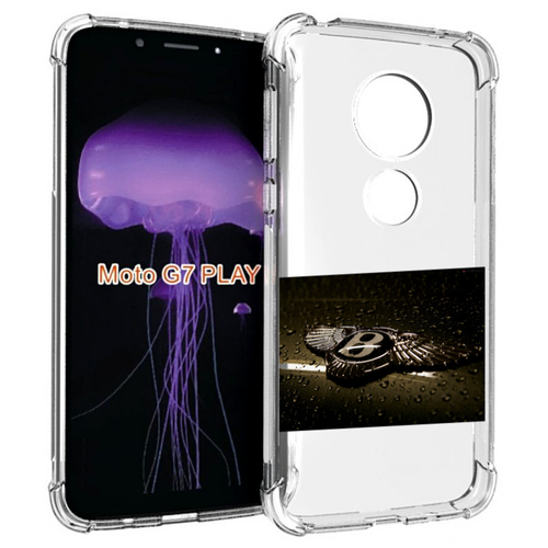 Чехол MyPads бентли bentley 2 мужской для Motorola Moto G7 Play задняя-панель-накладка-бампер