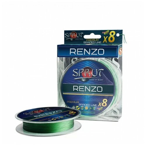 фото Леска плетеная sprut renzo soft premium x 8 dark green 0.25 95м