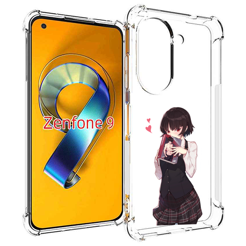 Чехол MyPads Persona 5 - Makoto Niijima для Asus Zenfone 9 (AI2202) задняя-панель-накладка-бампер