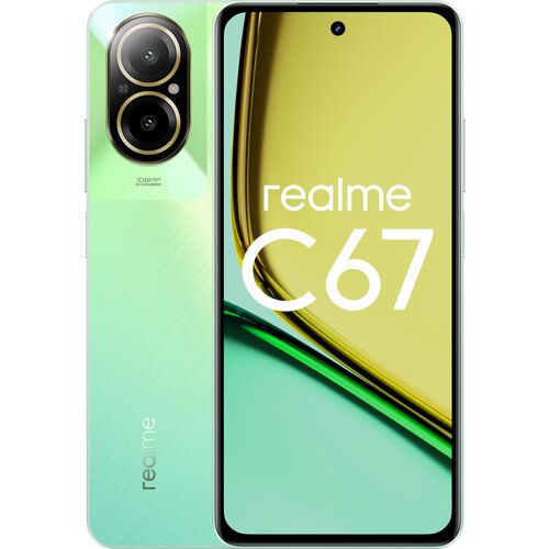 Смартфон realme C67 4G 6/128 ГБ RU, 2 nano SIM, зеленый оазис