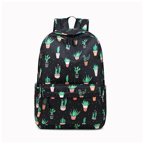 фото Рюкзак женский vivisecret, черный с кактусами