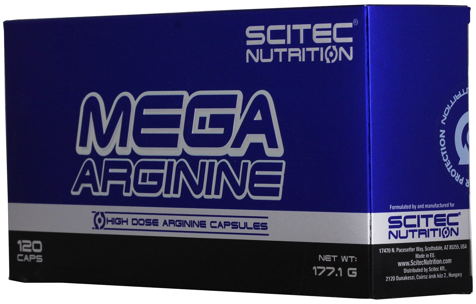 Scitec Nutrition Mega Arginine 1300 mg (Мега Аргинин 1300 мг в капсуле) 120 капсул (Scitec Nutrition)