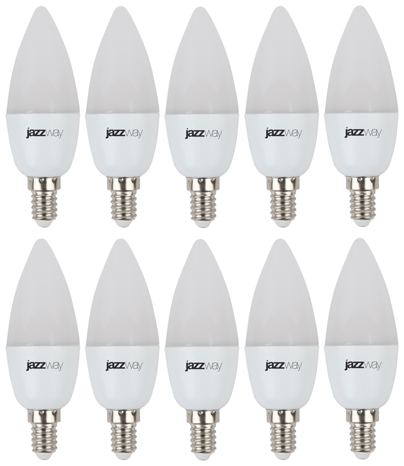 Лампа светодиодная PLED-SP C37 9w E14 4000K 230/50 5019034 Jazzway (10 шт)