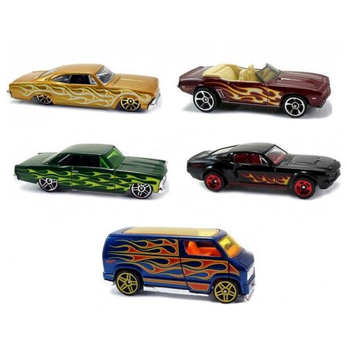 Набор подарочный Mattel Hot wheels 5 машинок набор подарочный hot wheels 5 машинок микс