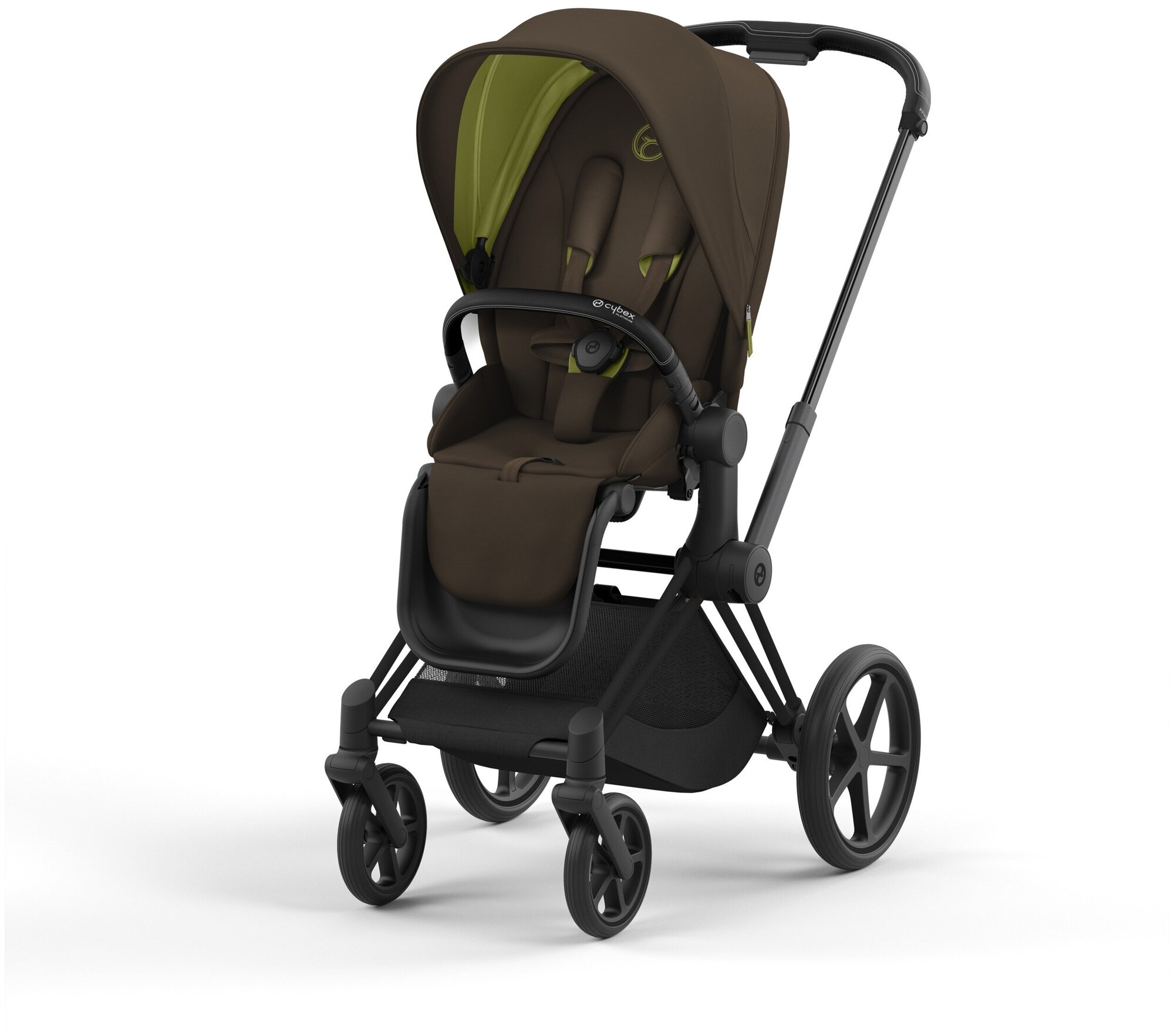 Прогулочная коляска Cybex Priam IV Khaki Green на шасси IV Matt black