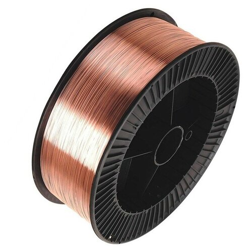 Омедненная проволока сварочная ER70-S 0,8 мм катушка 5 кг СВ08Г2С Deka
