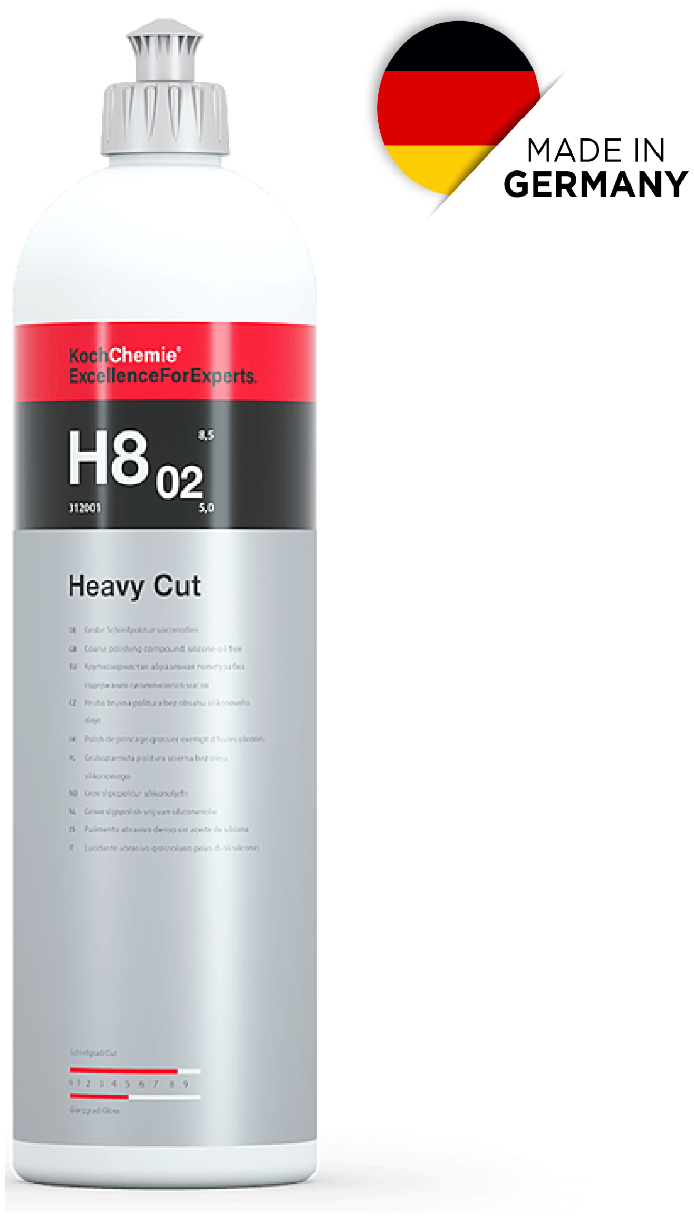 Полироль Koch Chemie Heavy Cut H8.02 сильноабразивная, 1 л 011328