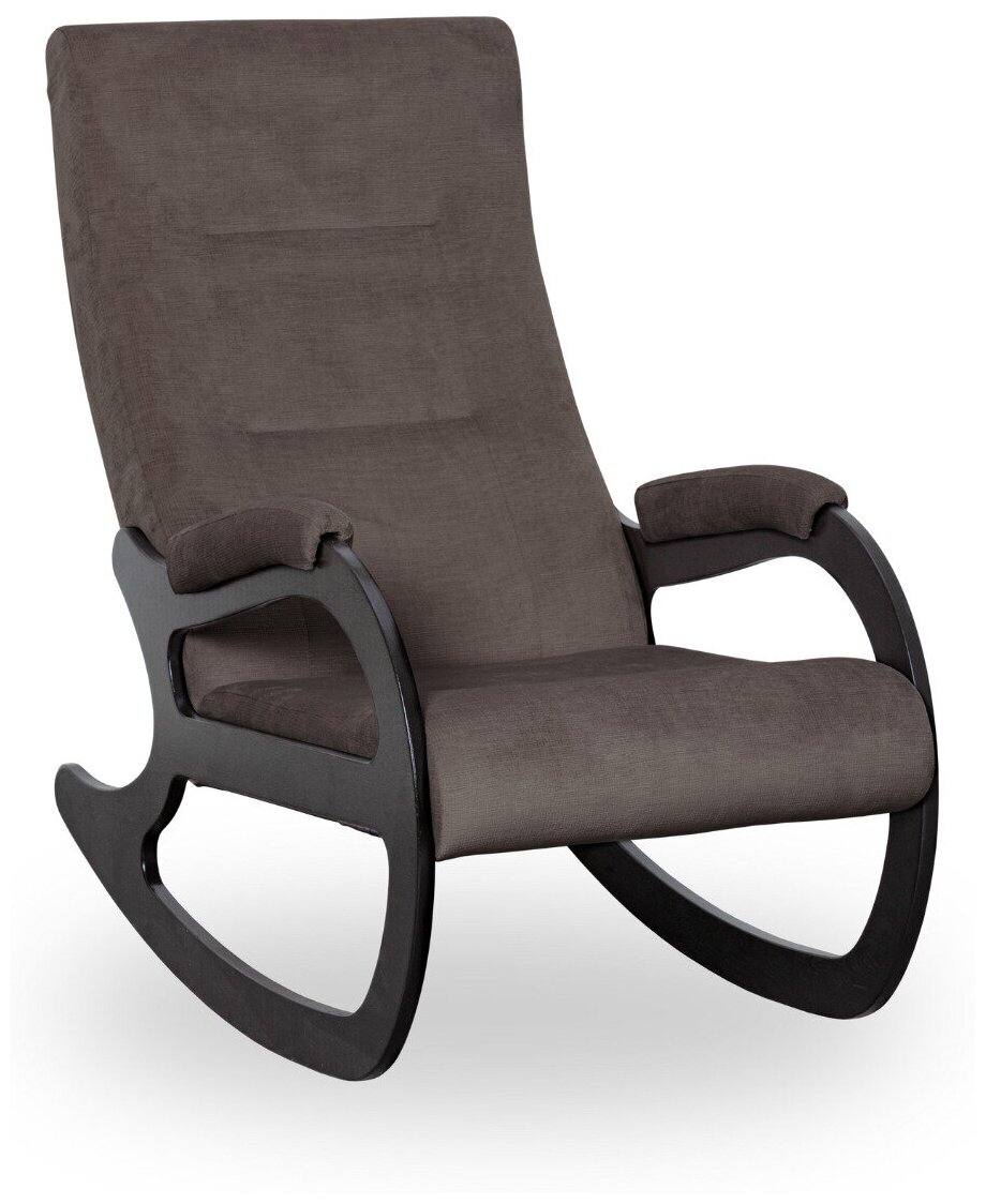 Кресло-качалка для дома и дачи взрослое Лидер ткань велюр